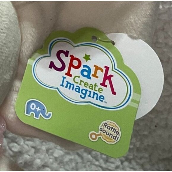 ELEPHANT BALLERINA PLUSH STUFFED ANIMAL RATTLE CRINKLE TOY SPARK CREATE IMAGINE - Picture 5 of 5